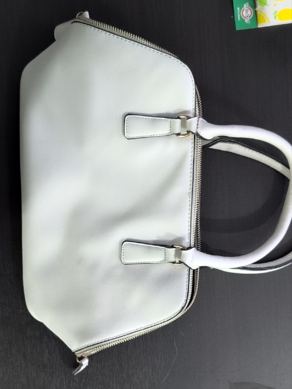 Denver Hayes White Satchel with Pink & Red Floral Print - Picture 4 of 5